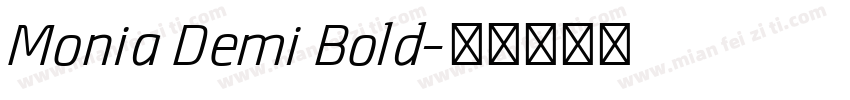 Monia Demi Bold字体转换